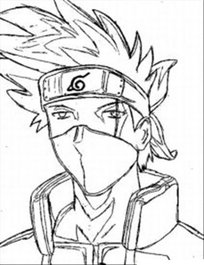 Desenhos de Kakashi Para Colorir 24