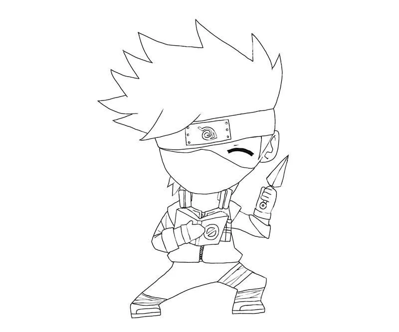 Desenhos de Kakashi Para Colorir 3