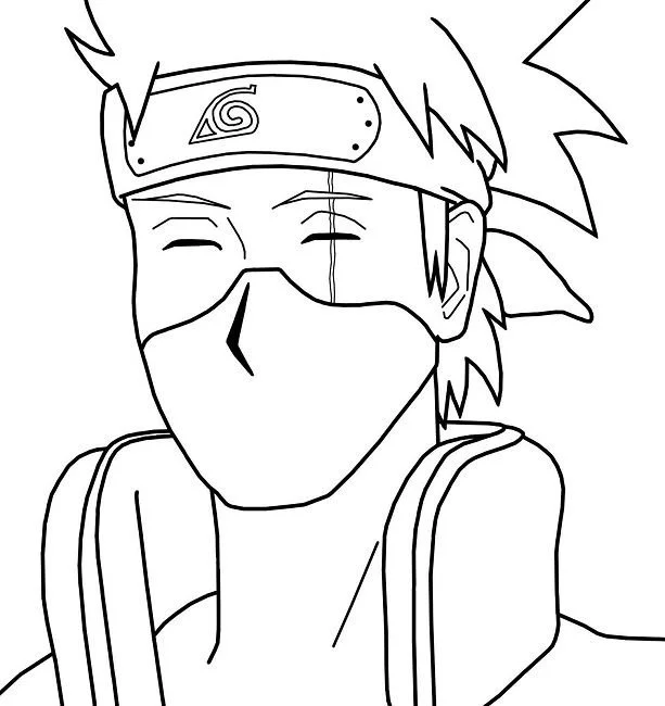 Desenhos de Kakashi Para Colorir 30