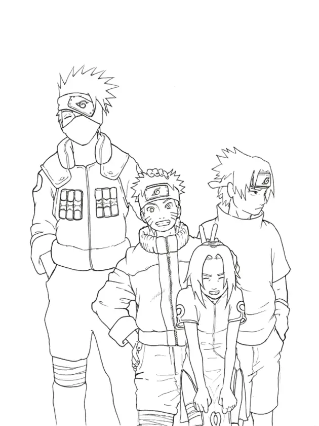 Desenhos de Kakashi Para Colorir 33