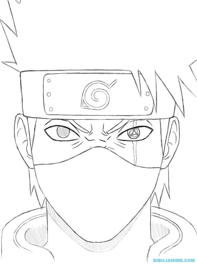 Desenhos de Kakashi Para Colorir 34