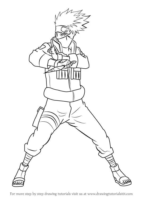 Desenhos de Kakashi Para Colorir 36