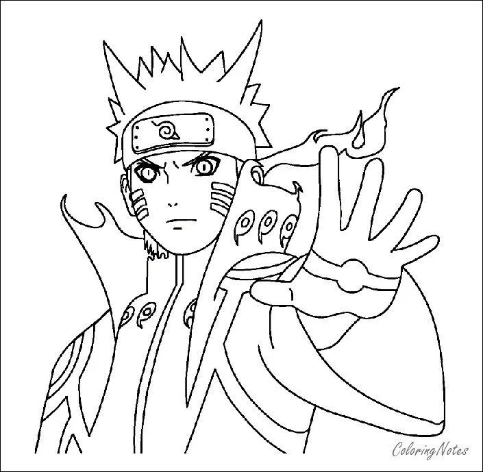 Desenhos de Kakashi Para Colorir 39