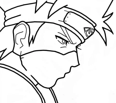 Desenhos de Kakashi Para Colorir 4