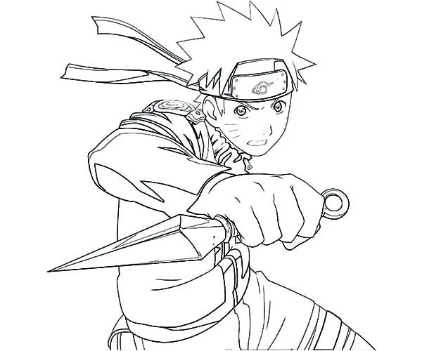 Desenhos de Kakashi Para Colorir 40