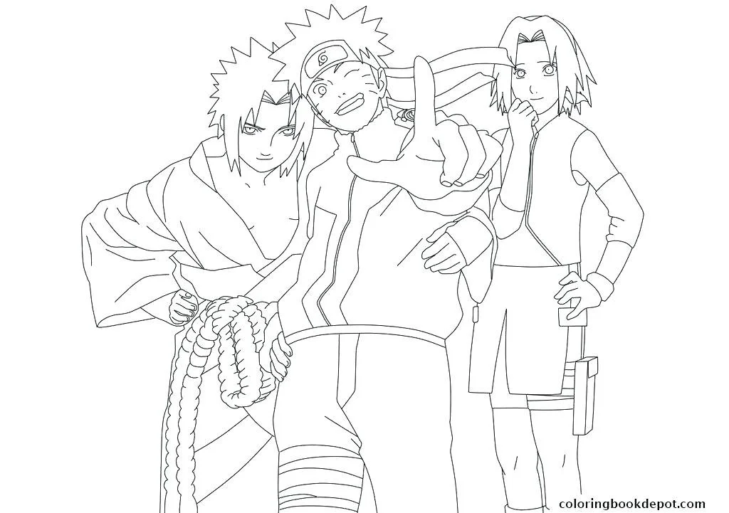 Desenhos de Kakashi Para Colorir 43