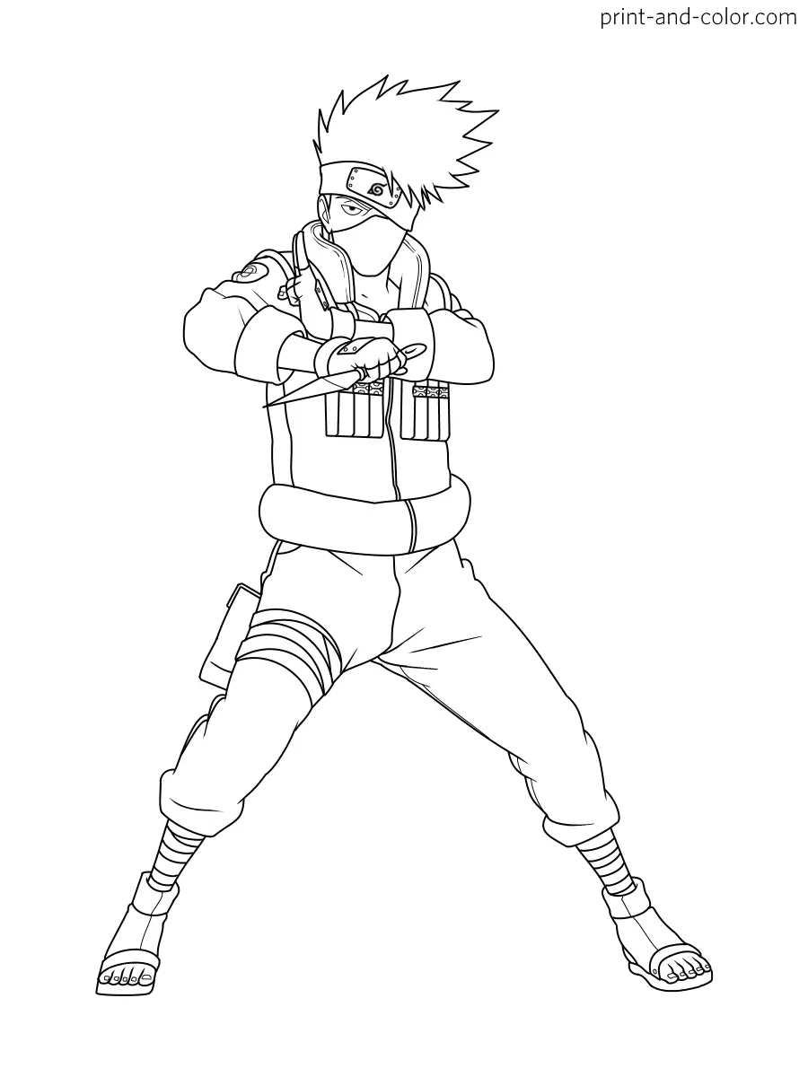 Desenhos de Kakashi Para Colorir 5