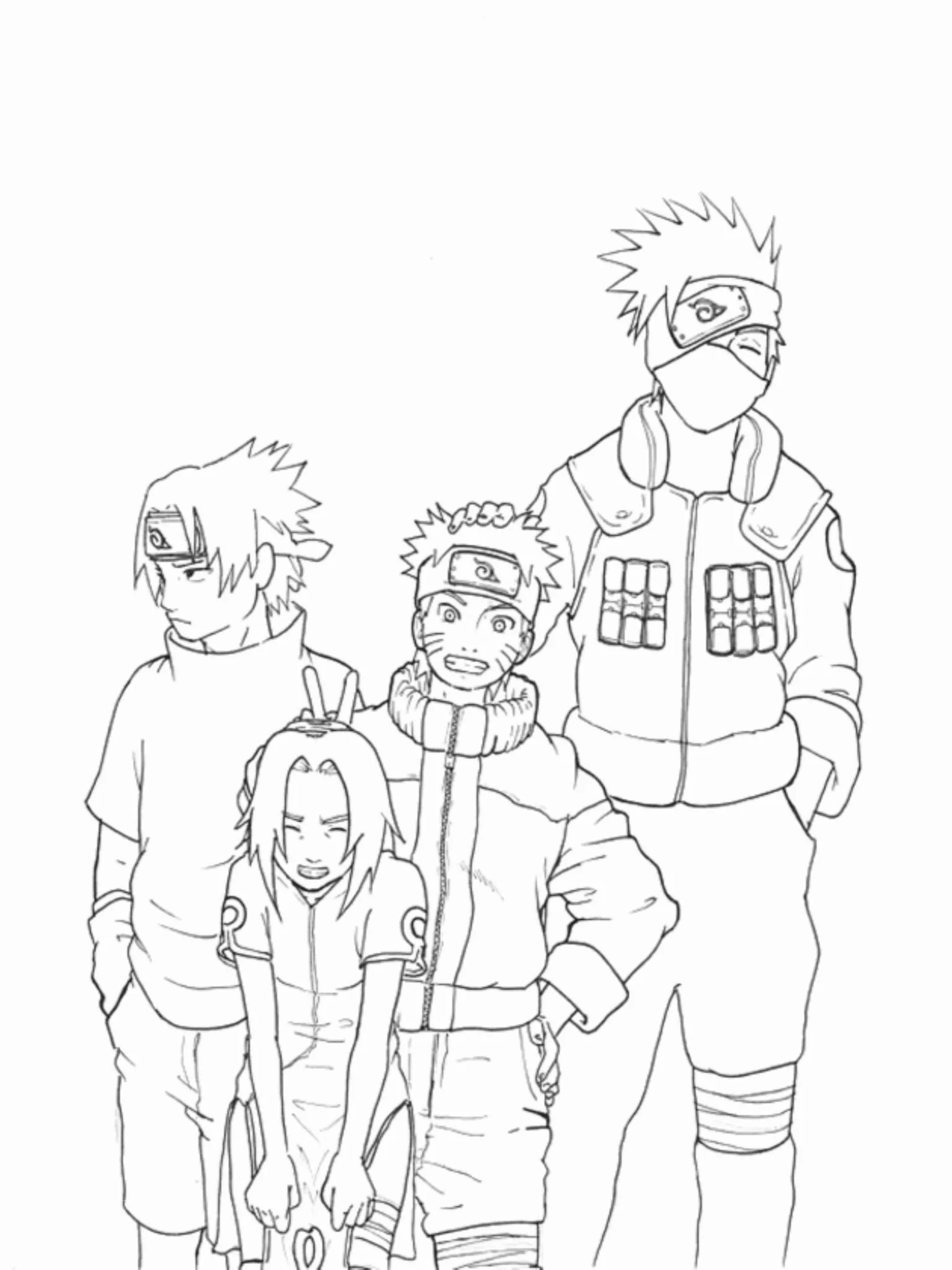 Desenhos de Kakashi Para Colorir 6