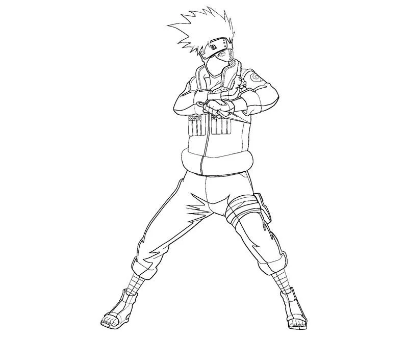 Desenhos de Kakashi Para Colorir 7