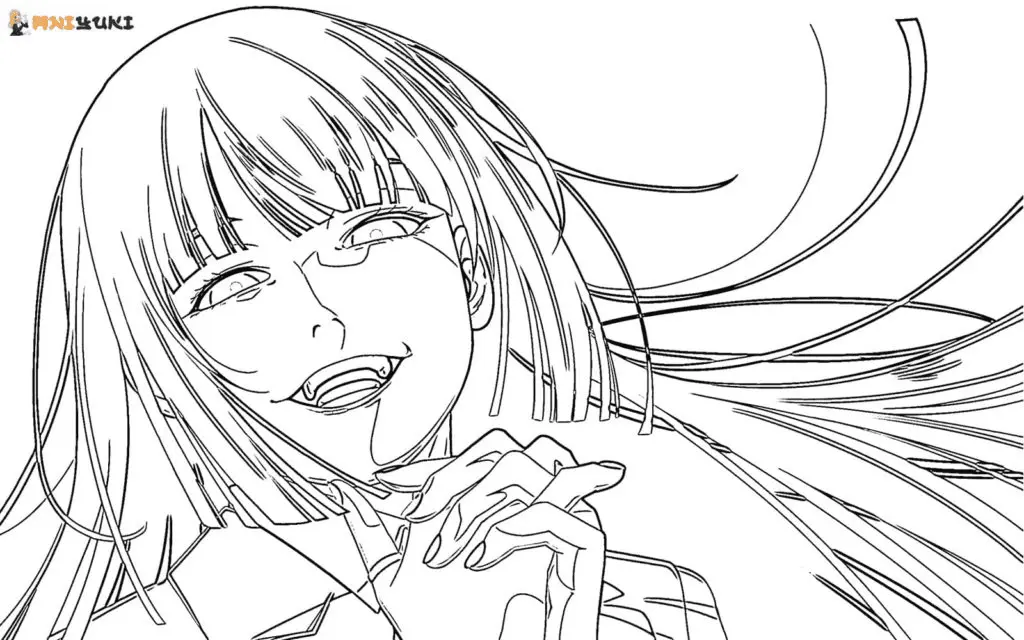 Desenhos de Kakegurui Para Colorir 13