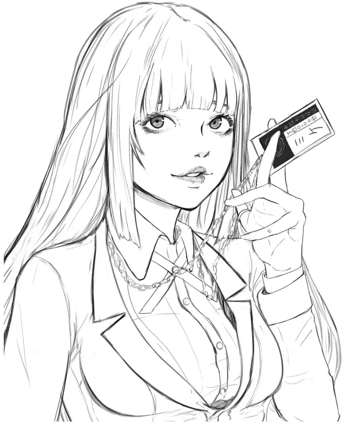 Desenhos de Kakegurui Para Colorir 22