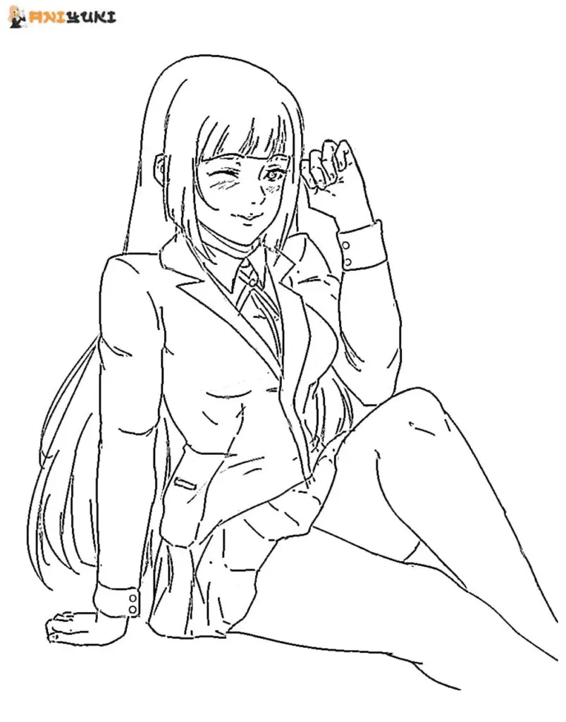 Desenhos de Kakegurui Para Colorir 28