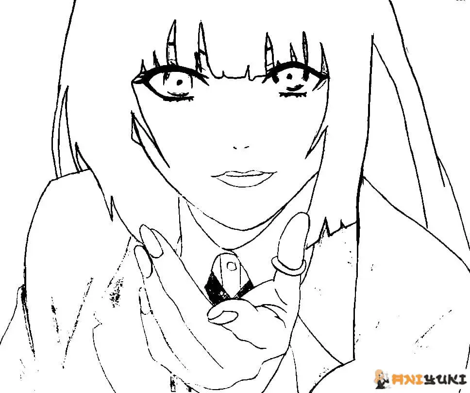 Desenhos de Kakegurui Para Colorir 31