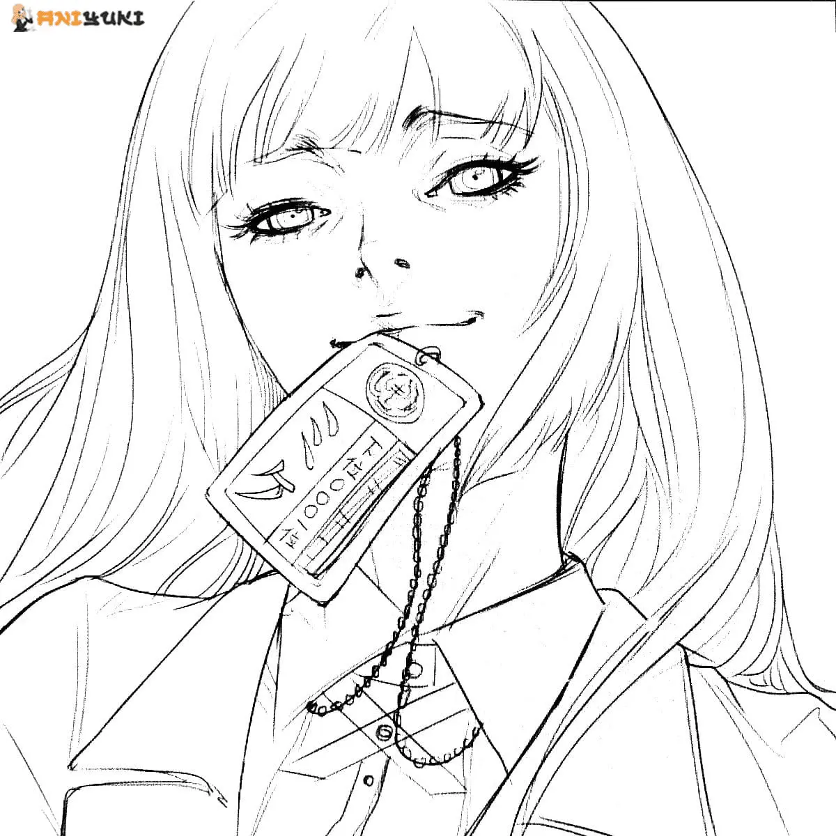 Desenhos de Kakegurui Para Colorir 37