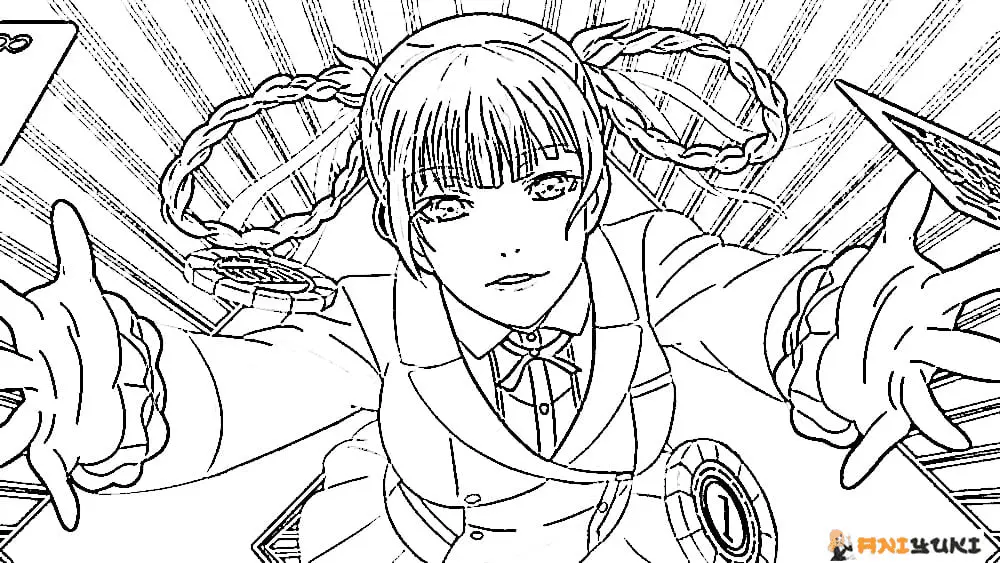 Desenhos de Kakegurui Para Colorir 41