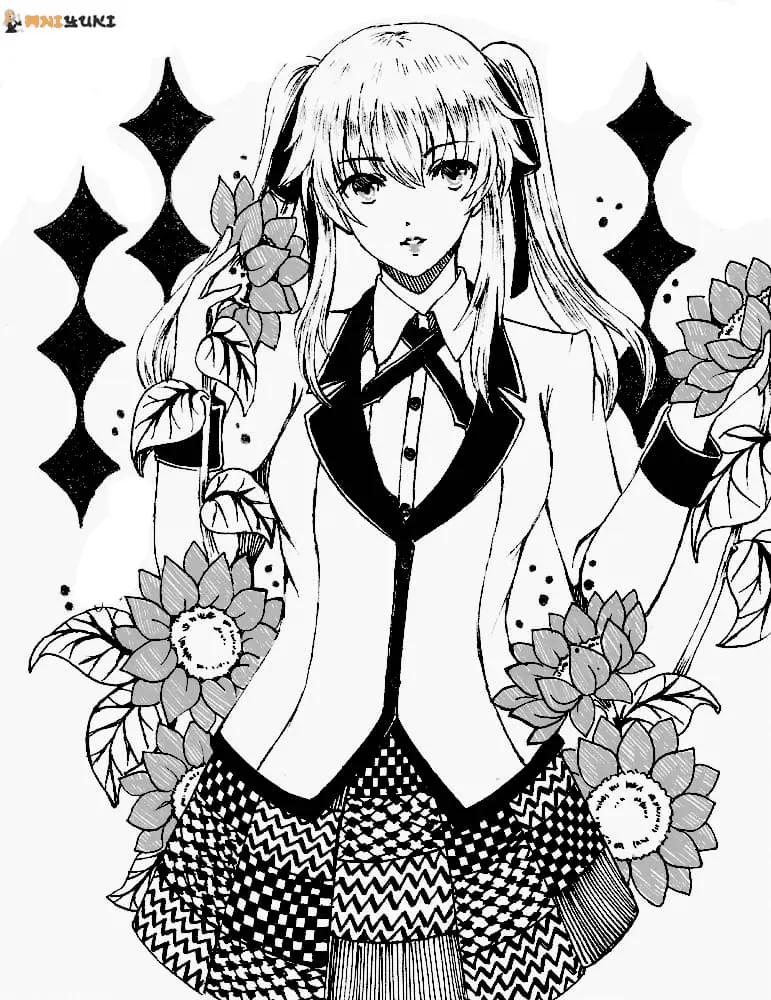 Desenhos de Kakegurui Para Colorir 45