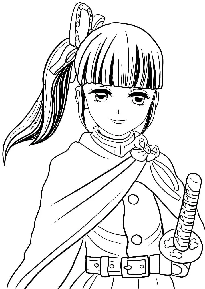 Desenhos de kanao tsuyuri Para Colorir 17