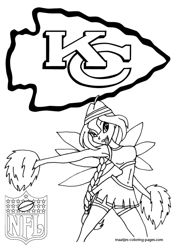 Desenhos de Kansas City Chiefs Para Colorir