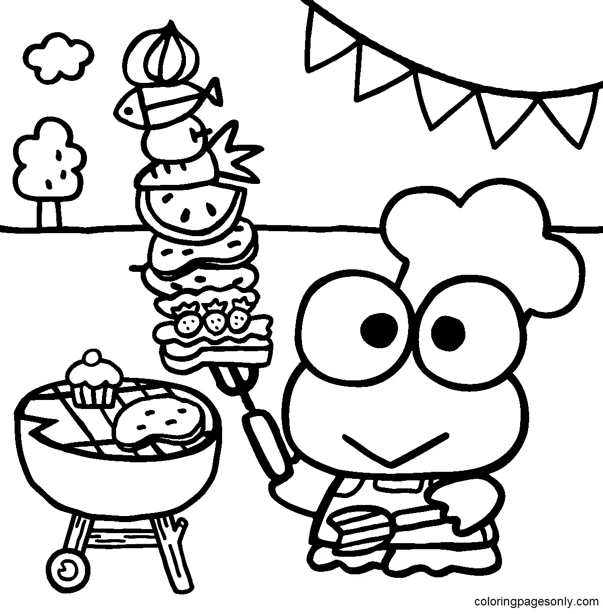 Desenhos de Keroppi Para Colorir 12