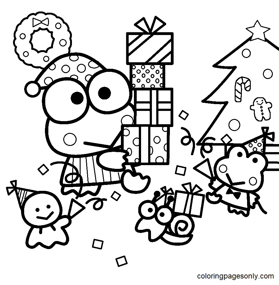 Desenhos de Keroppi Para Colorir 18