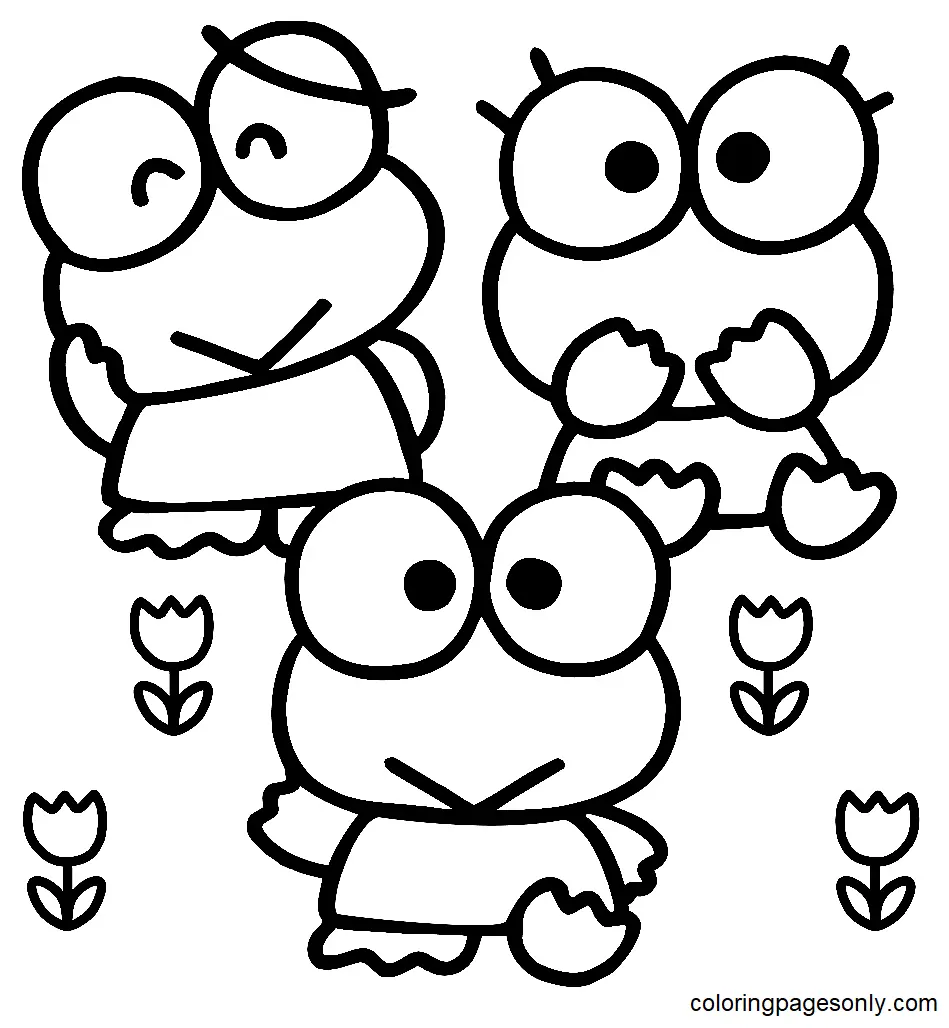 Desenhos de Keroppi Para Colorir 22