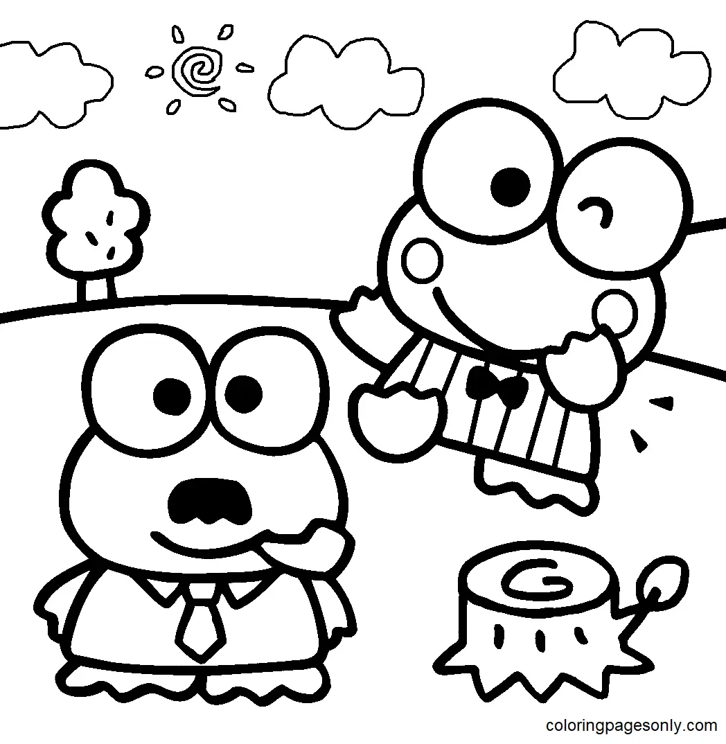 Desenhos de Keroppi Para Colorir 24