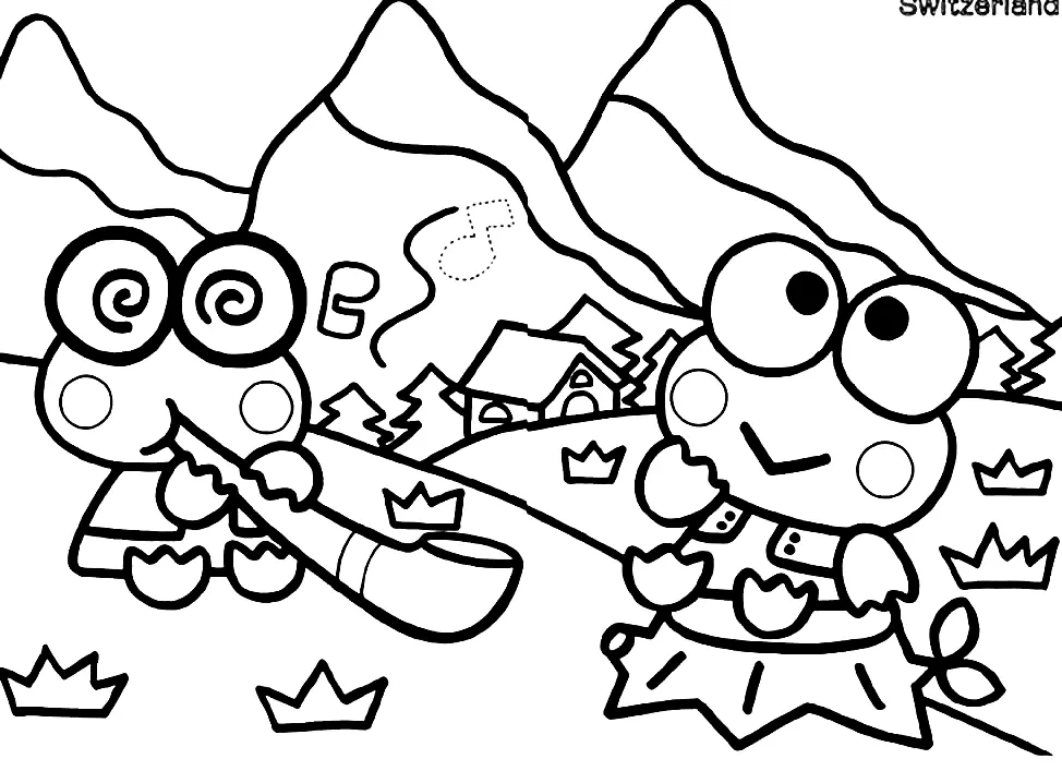 Desenhos de Keroppi Para Colorir 40