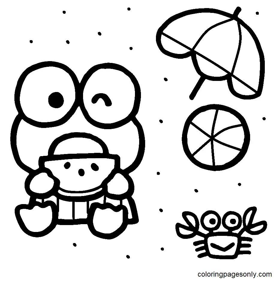 Desenhos de Keroppi Para Colorir 42