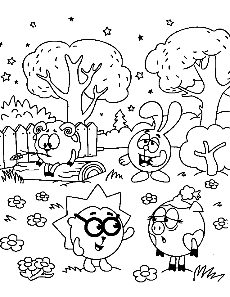 Desenhos de KikoRiki Para Colorir 37