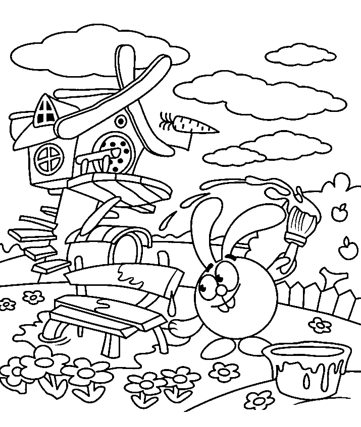 Desenhos de KikoRiki Para Colorir 46