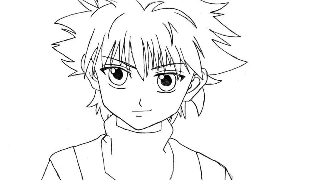 Desenhos de Killua Zoldyck Para Colorir 11