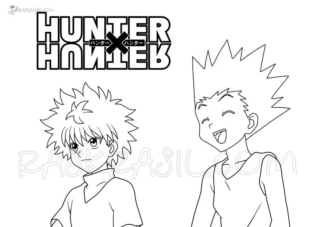 Desenhos de Killua Zoldyck Para Colorir 22