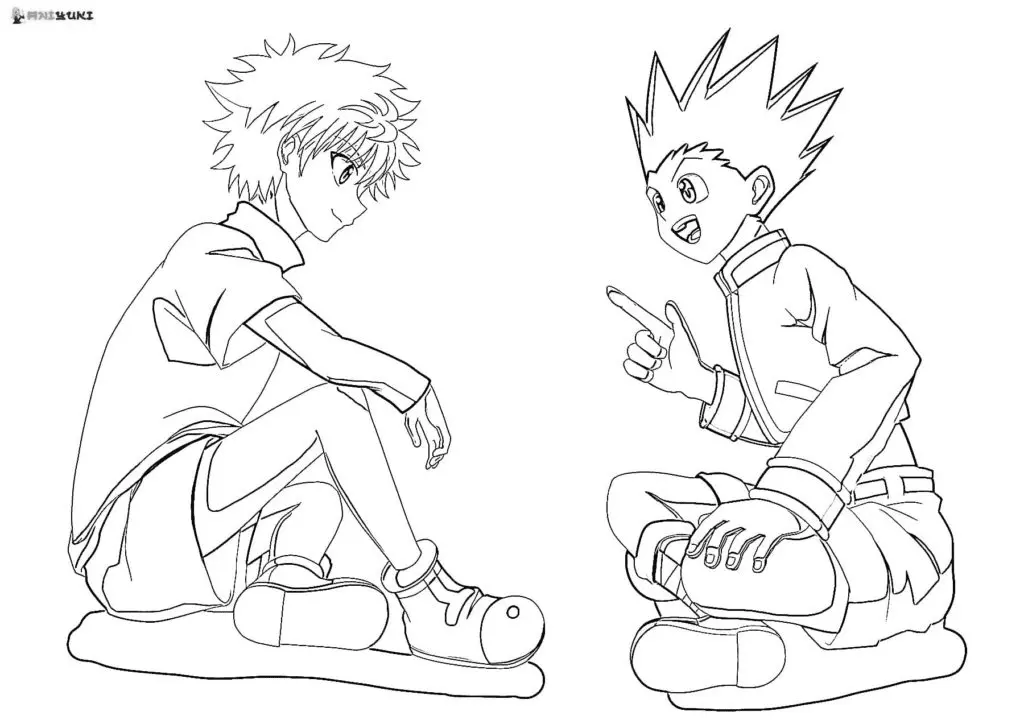 Desenhos de Killua Zoldyck Para Colorir 27