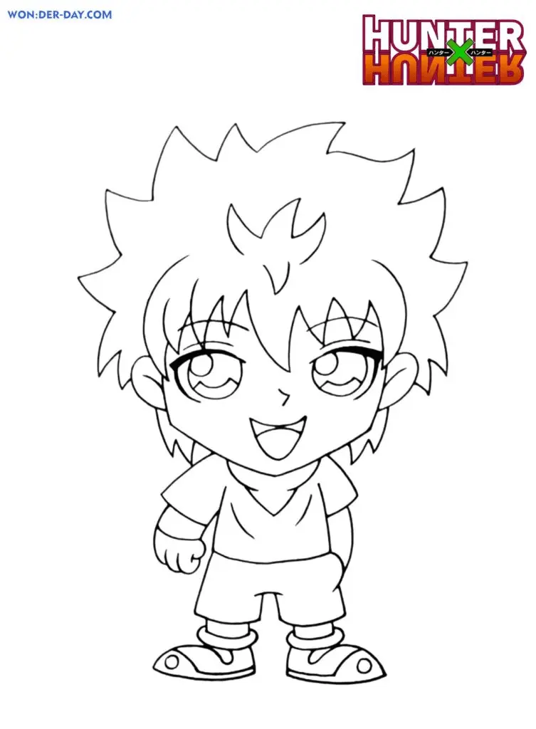 Desenhos de Killua Zoldyck Para Colorir 28