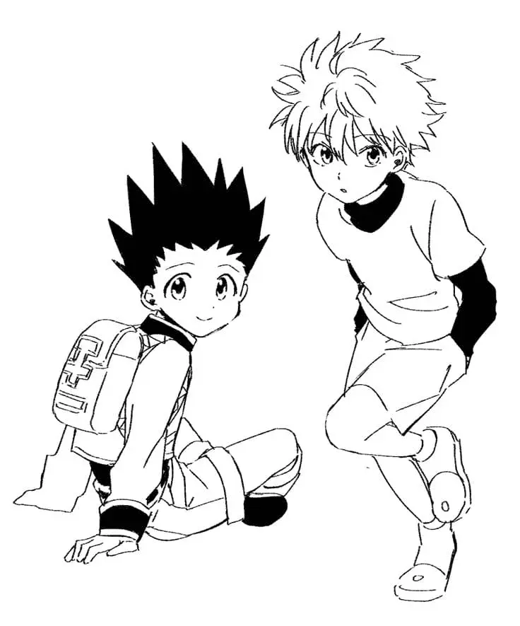 Desenhos de Killua Zoldyck Para Colorir 32