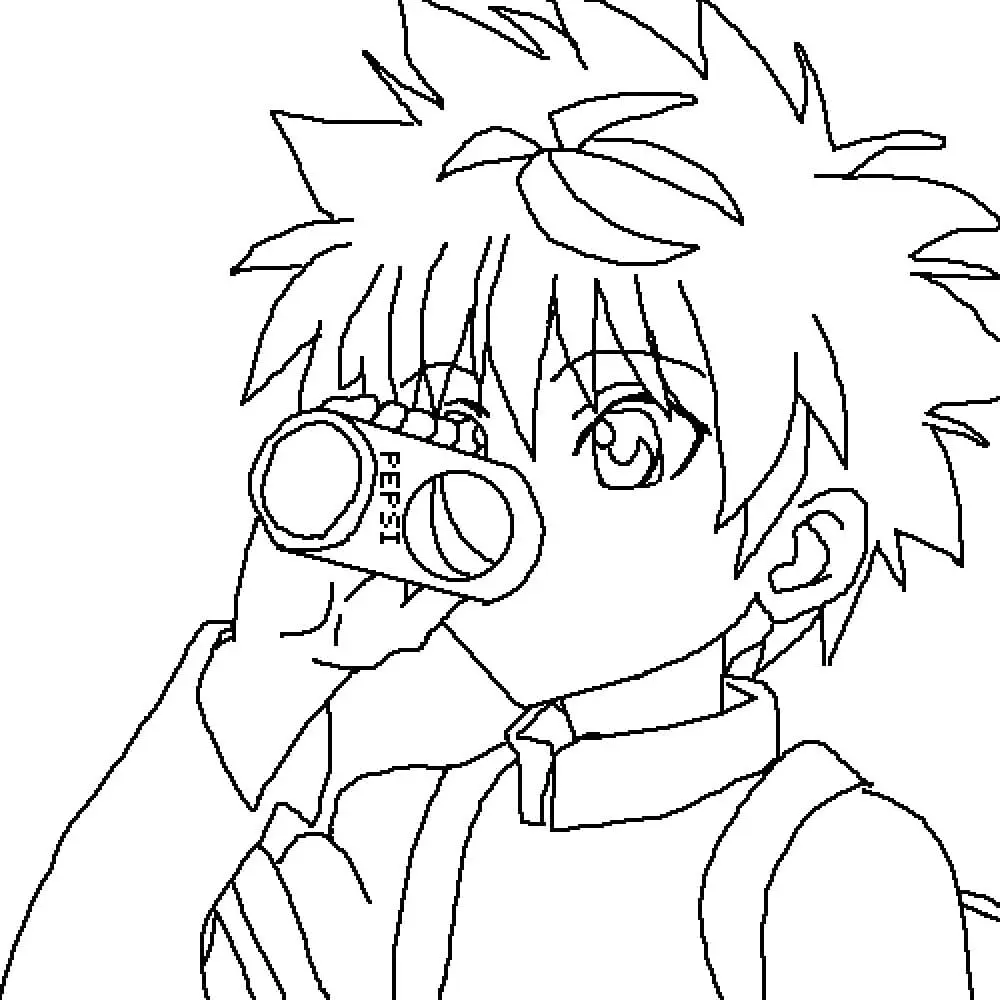 Desenhos de Killua Zoldyck Para Colorir 34