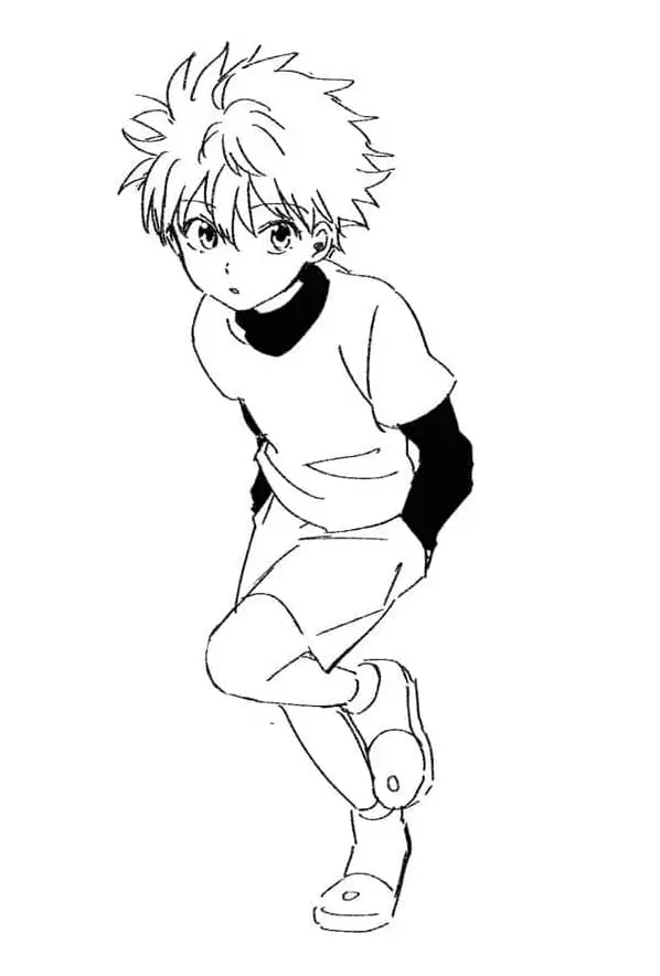 Desenhos de Killua Zoldyck Para Colorir 37