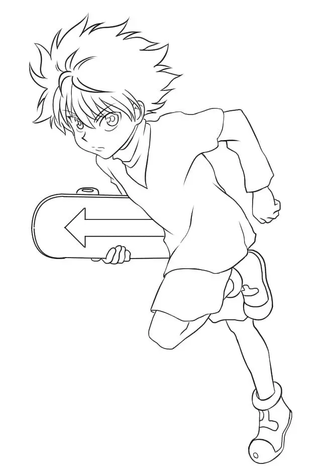 Desenhos de Killua Zoldyck Para Colorir 42