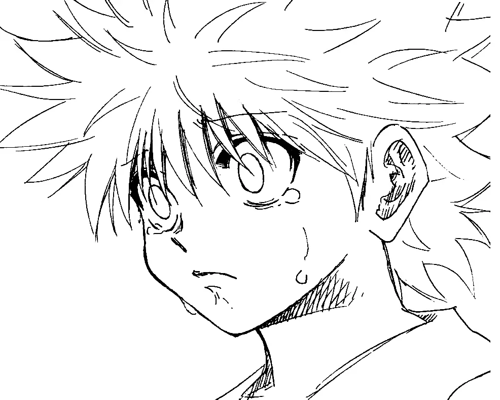 Desenhos de Killua Zoldyck Para Colorir 45