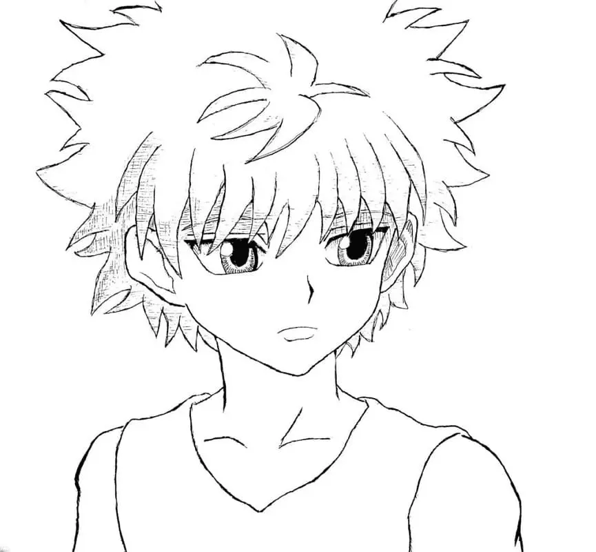 Desenhos de Killua Zoldyck Para Colorir 47