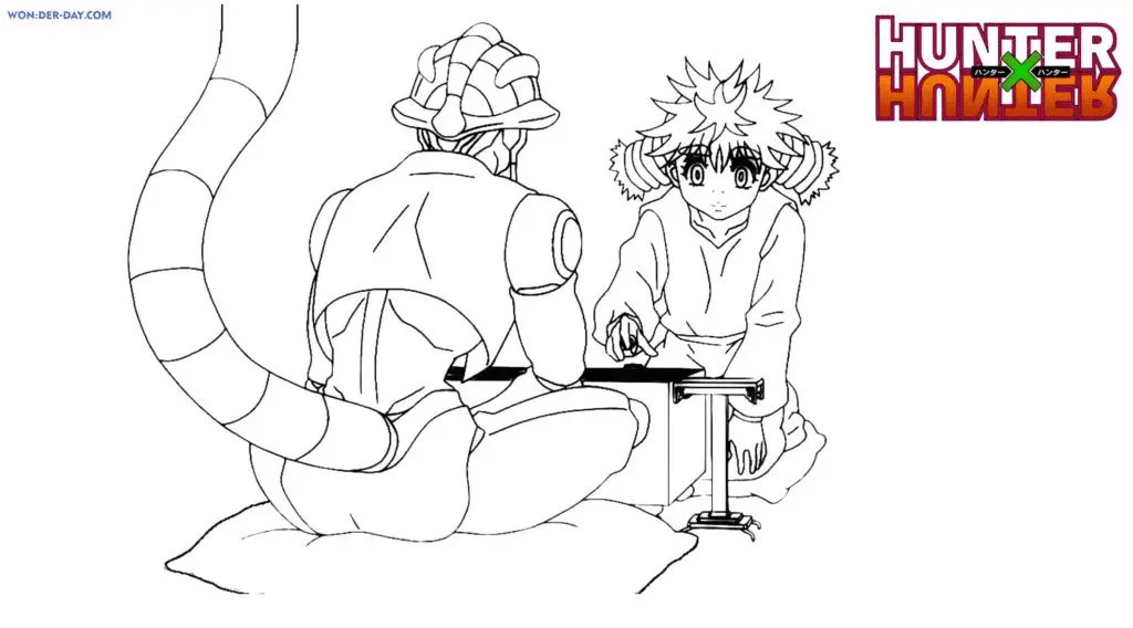 Desenhos de Killua Zoldyck Para Colorir 48