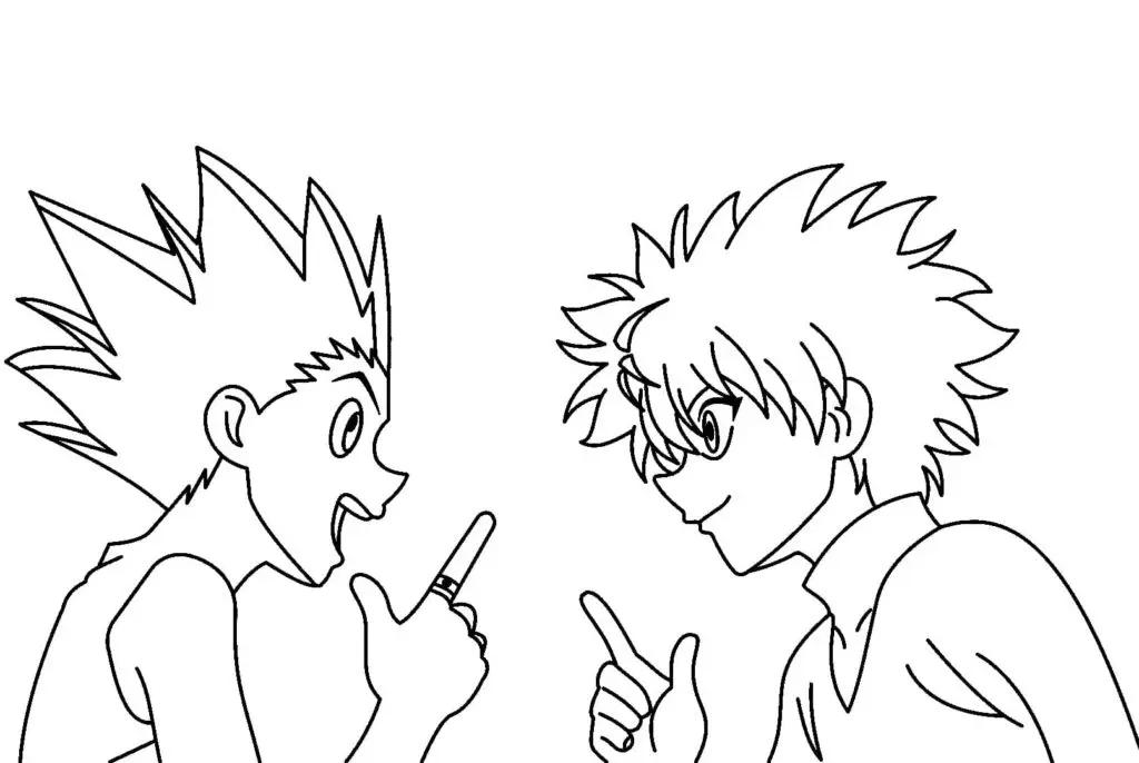 Desenhos de Killua Zoldyck Para Colorir 7