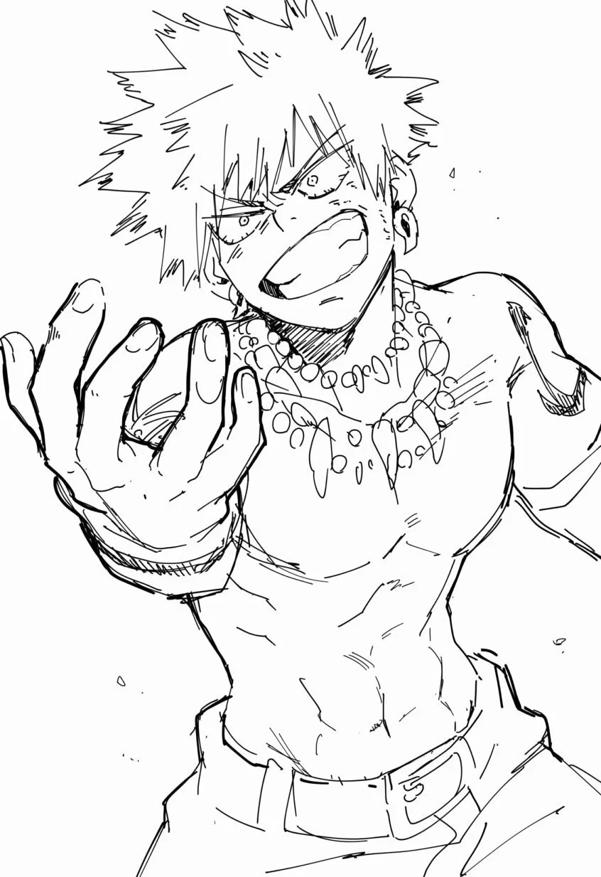 Desenhos de Kirishima Para Colorir 10