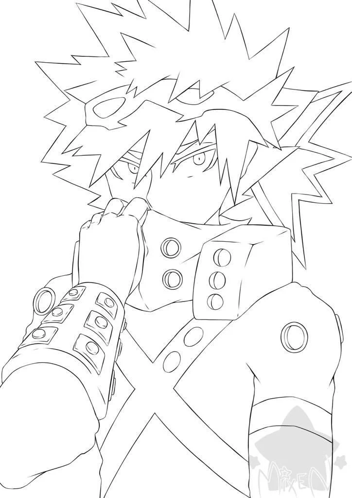 Desenhos de Kirishima Para Colorir 13