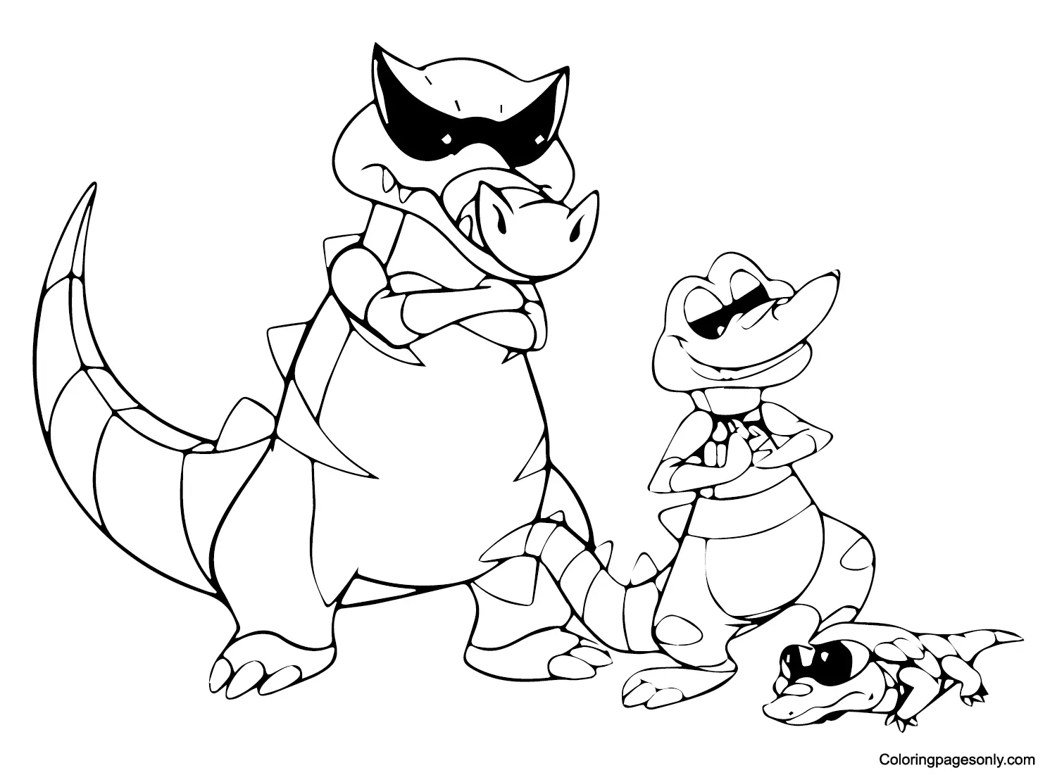 Desenhos de Krookodile Para Colorir 2