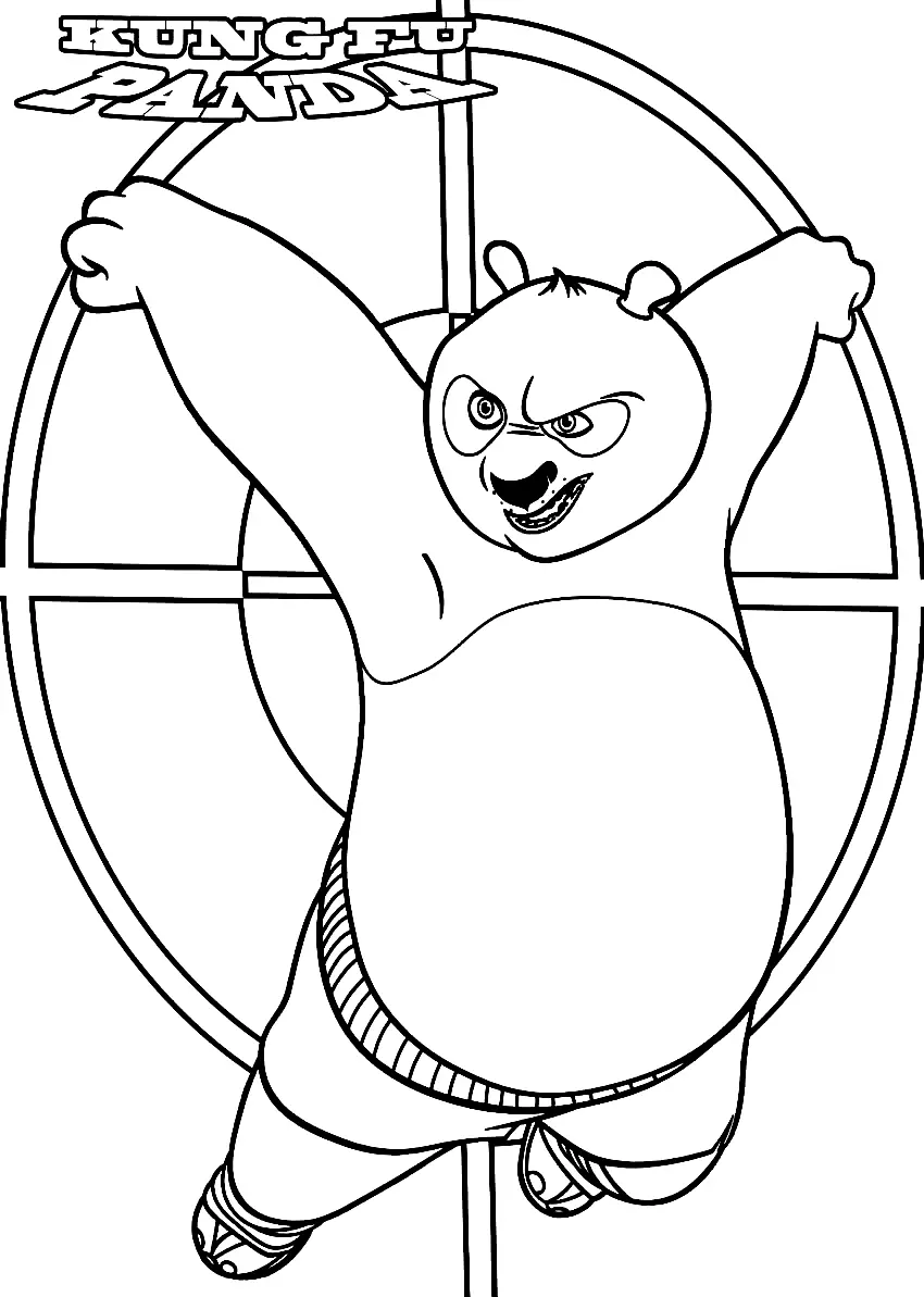 Desenhos de Kung Fu Panda Para Colorir 1