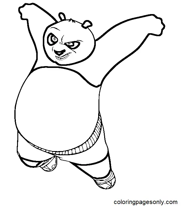 Desenhos de Kung Fu Panda Para Colorir 10