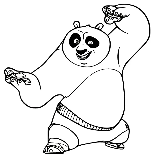 Desenhos de Kung Fu Panda Para Colorir 12