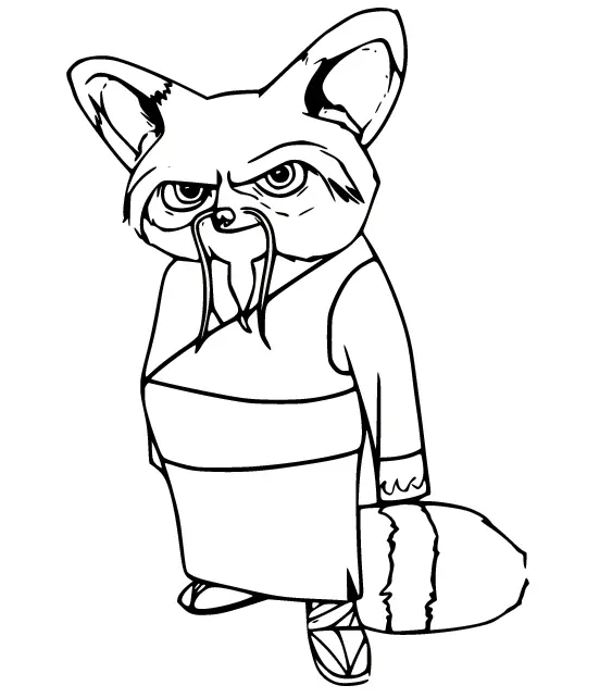 Desenhos de Kung Fu Panda Para Colorir 15