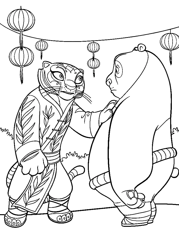 Desenhos de Kung Fu Panda Para Colorir 18